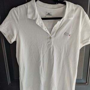 Women's Lacoste Polo with large alligator